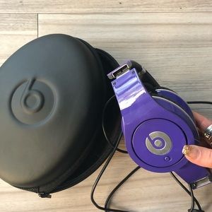 Purple large Beats By Dr. Dre  headphones